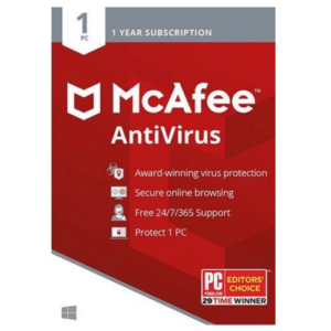 McAfee AntiVirus – 2-Year / 2-PC